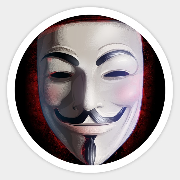 V For Vendetta Sticker by nabakumov